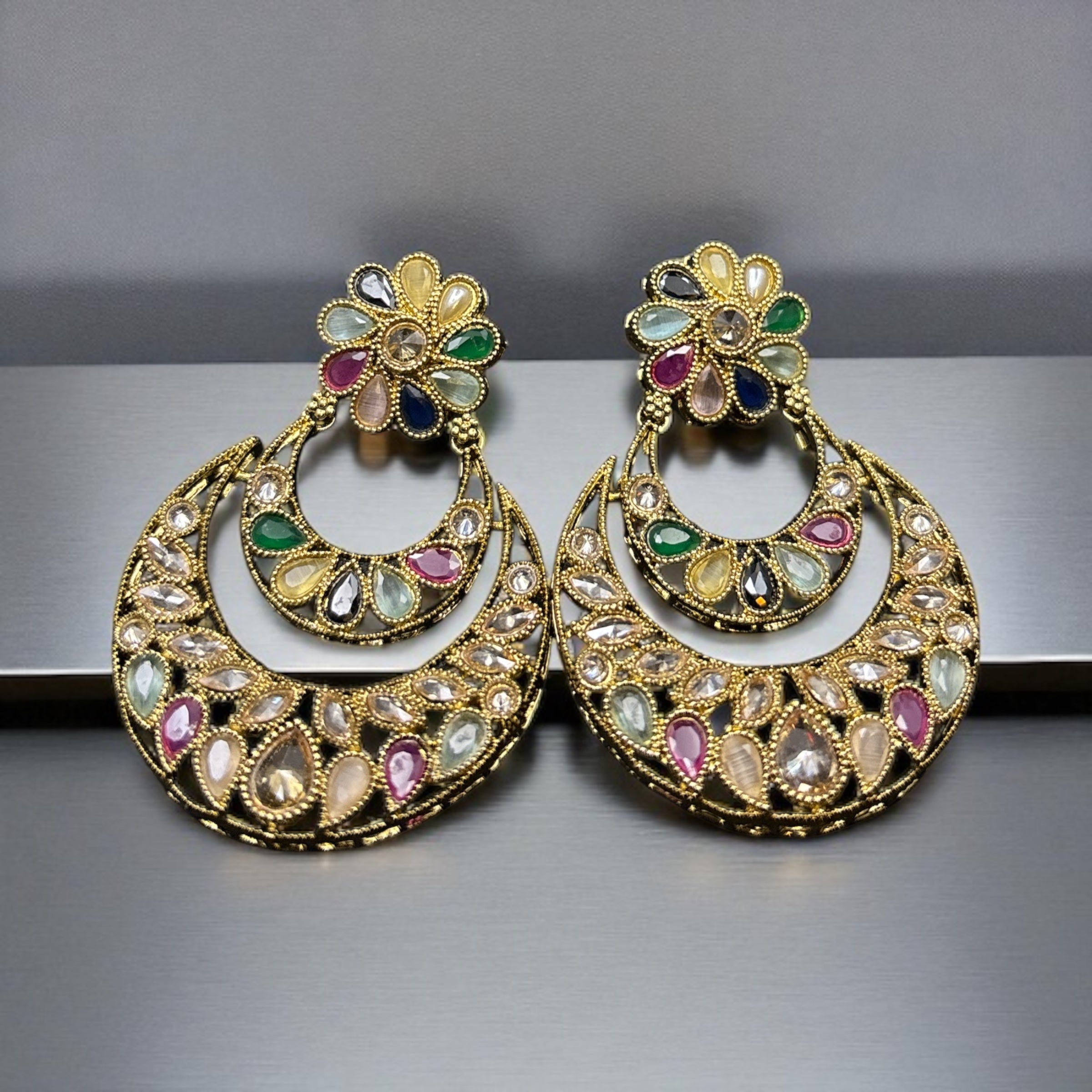 Jashn-e-Rang Chandbali Earrings