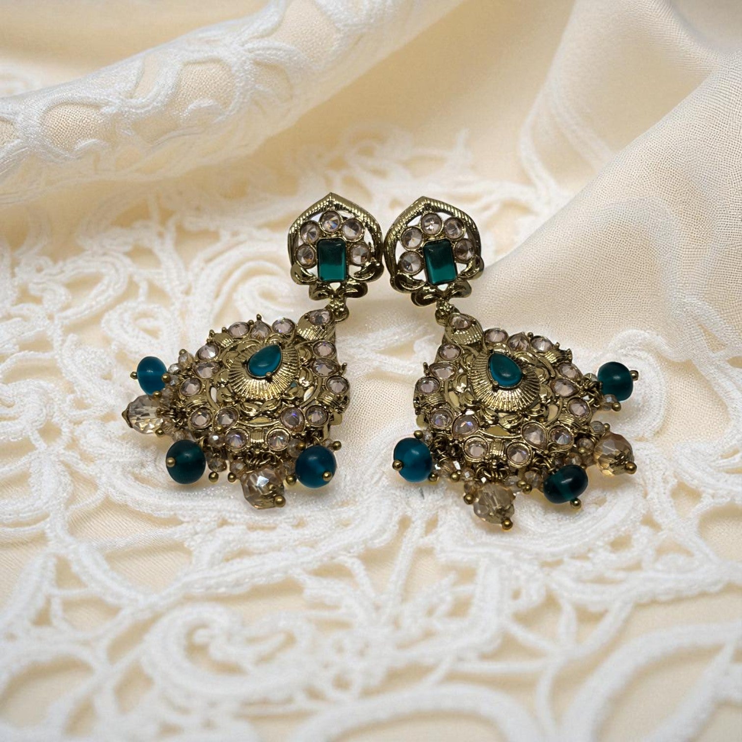 Emerald Glow Dangles