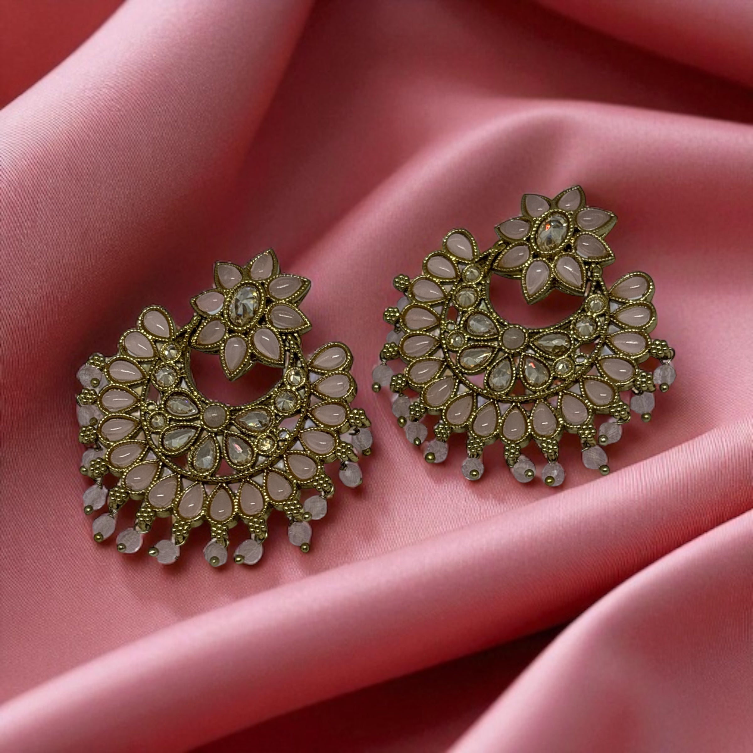 Chandrika Pink Chandbali