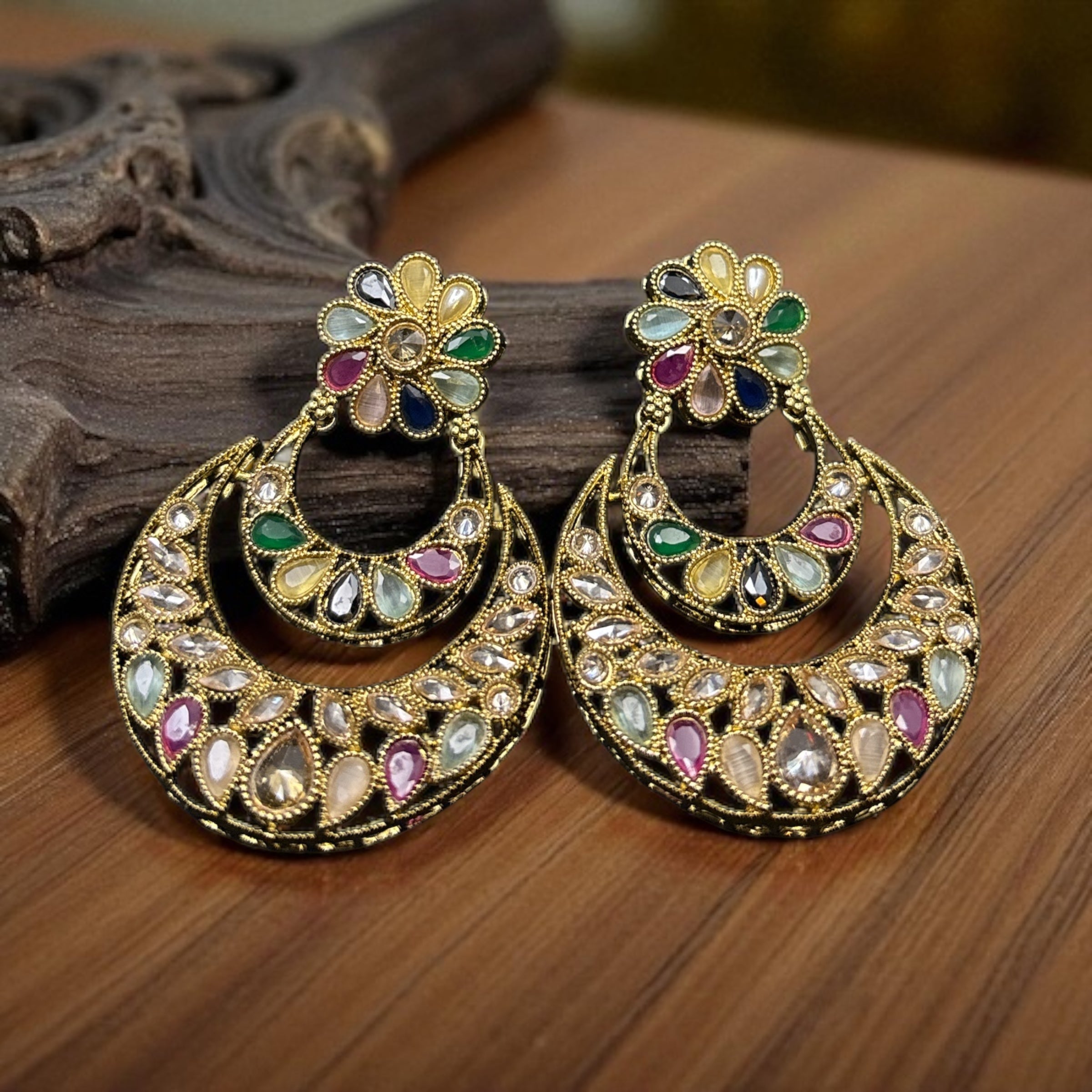 Jashn-e-Rang Chandbali Earrings