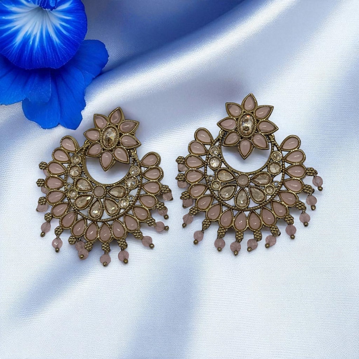 Chandrika Pink Chandbali